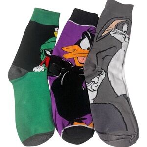 New Warner Bros. Character Socks - Multicolor - 3 pairs as shown